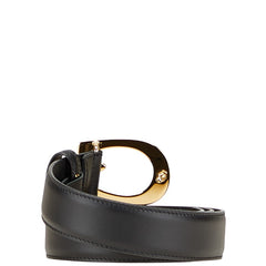 グッチ バッグル ベルト サイズ:80/32 655566 ブラック ゴールド レザー レディース GUCCI 【中古】