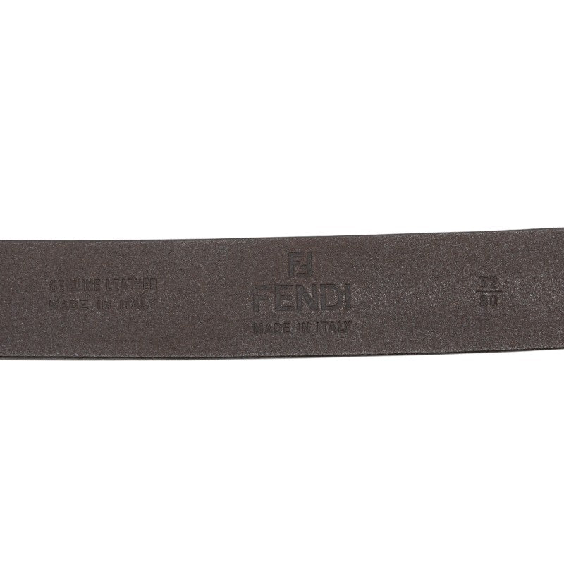 フェンディ FFバックル ベルト 80/32 ブラウン レザー レディース FENDI 【中古】