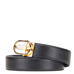 ディオール ベルト ブラック ゴールド レザー レディース Dior 【中古】