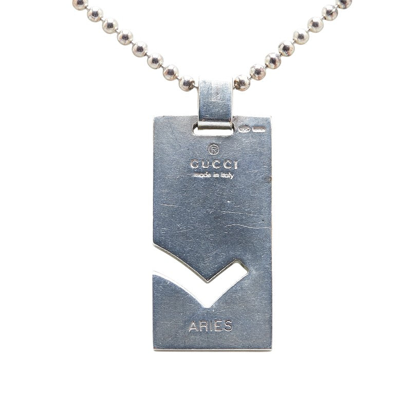 グッチ 星座 牡羊座 ARIES ネックレス SV925 シルバー レディース GUCCI 【中古】