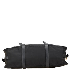 プラダ 三角ロゴプレート ハンドバッグ ショルダーバッグ 2WAY ブラック ナイロン レザー レディース PRADA 【中古】
