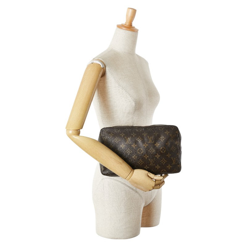 ルイ ヴィトン モノグラム トゥルーストワレット 28 セカンドバッグ クラッチバッグ M47522 ブラウン PVC レディース LOUIS VUITTON 【中古】