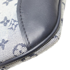 ルイ ヴィトン モノグラム ミニ ラン アンソフィ ポーチ 小物入れ M92697 グレー ネイビー キャンバス レザー レディース LOUIS VUITTON 【中古】