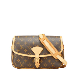 ルイ ヴィトン モノグラム ソローニュ ショルダーバッグ M42250 ブラウン PVC レザー レディース LOUIS VUITTON 【中古】