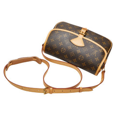 ルイ ヴィトン モノグラム ソローニュ ショルダーバッグ M42250 ブラウン PVC レザー レディース LOUIS VUITTON 【中古】