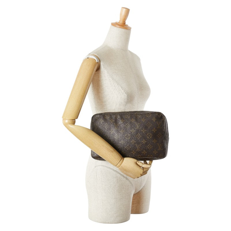 ルイ ヴィトン モノグラム トゥルーストワレット 28 セカンドバッグ クラッチバッグ M47522 ブラウン PVC レディース LOUIS VUITTON 【中古】