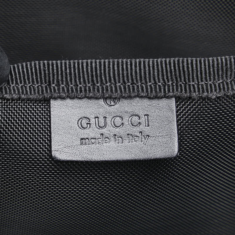 グッチ Gロゴ トートバッグ 123439 ブラック キャンバス メンズ GUCCI 【中古】