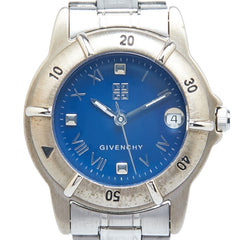 ジバンシー 腕時計 クオーツ ネイビー文字盤 ステンレススチール レディース Givenchy 【中古】