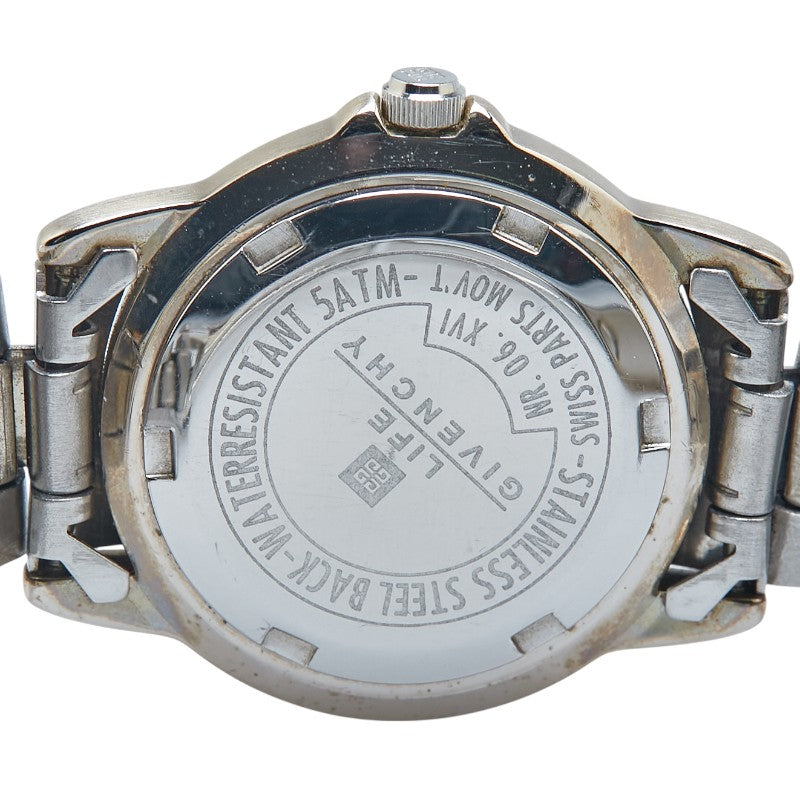 ジバンシー 腕時計 クオーツ ネイビー文字盤 ステンレススチール レディース Givenchy 【中古】