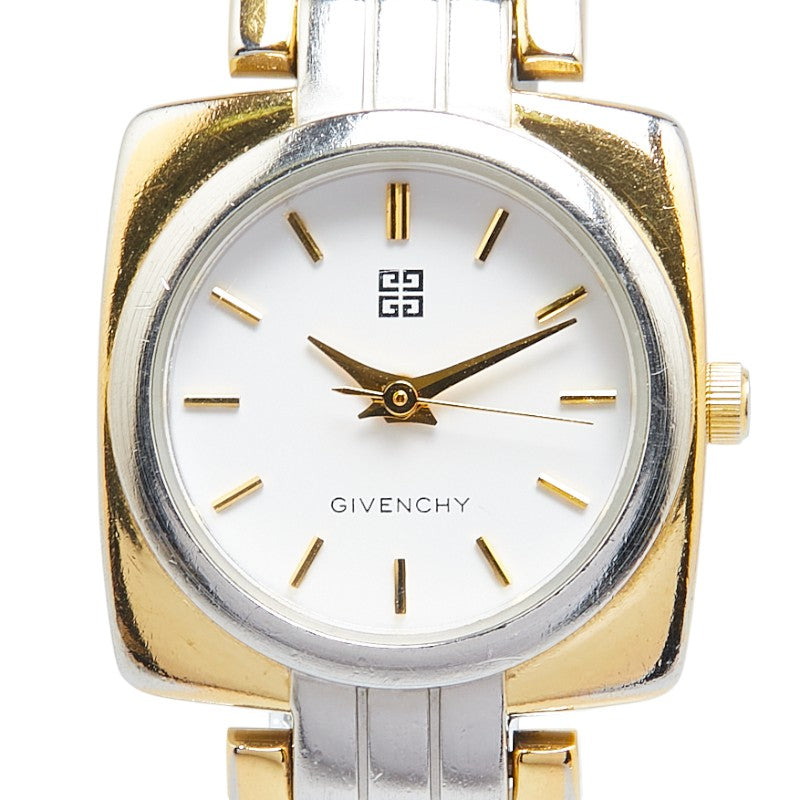 ジバンシー 腕時計 クオーツ ホワイト文字盤 ステンレススチール レディース Givenchy 【中古】