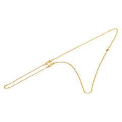 ディオール CDロゴ ネックレス ゴールド メッキ ラインストーン レディース Dior 【中古】