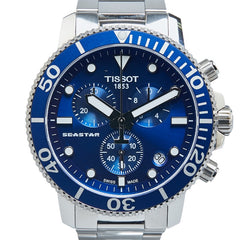 ティソ シースター1000 腕時計 T120417A クオーツ ブルー文字盤 ステンレススチール メンズ TISSOT 【中古】