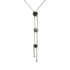 タサキ K18WG ホワイトゴールド ダイヤ0.57ct 3P ネックレス レディース TASAKI 【中古】