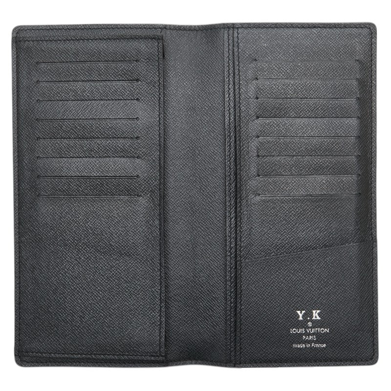 ルイ ヴィトン タイガ ポルトフォイ ユロン 長財布 M30541 ノワール ブラック レザー メンズ LOUIS VUITTON 【中古】