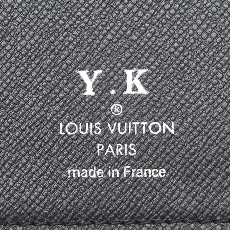 ルイ ヴィトン タイガ ポルトフォイ ユロン 長財布 M30541 ノワール ブラック レザー メンズ LOUIS VUITTON 【中古】