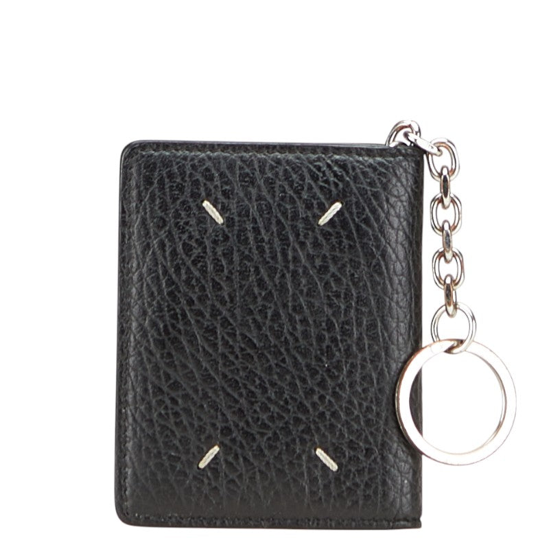 マルタンマルジェラ メゾンマルジェラ カードケース ブラック レザー レディース MARTIN MARGIELA 【中古】
