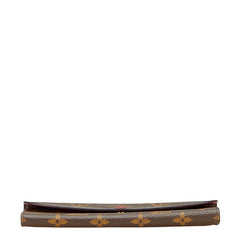 ルイ ヴィトン モノグラム ポルトフォイユ― エミリー 長財布 M60697 ブラウン ピンク PVC レザー レディース LOUIS VUITTON 【中古】