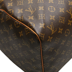 ルイ ヴィトン モノグラム キーポル55 ボストンバッグ トラベルバッグ M41424 ブラウン PVC レザー レディース LOUIS VUITTON 【中古】