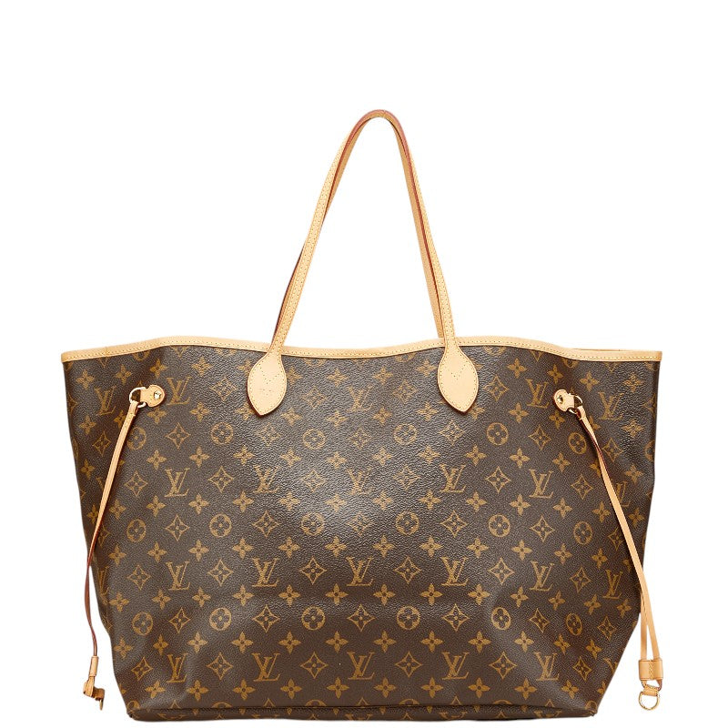 ルイ ヴィトン モノグラム ネヴァーフルGM トートバッグ ショルダーバッグ M40157 ブラウン PVC レザー レディース LOUIS VUITTON 【中古】