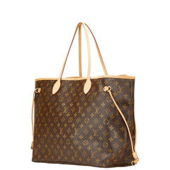 ルイ ヴィトン モノグラム ネヴァーフルGM トートバッグ ショルダーバッグ M40157 ブラウン PVC レザー レディース LOUIS VUITTON 【中古】