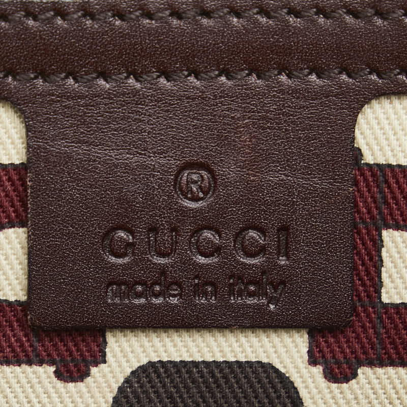 グッチ グッチシマ 斜め掛け ショルダーバッグ 145991 ブラウン レザー レディース GUCCI 【中古】