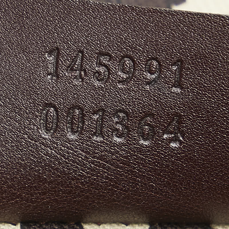 グッチ グッチシマ 斜め掛け ショルダーバッグ 145991 ブラウン レザー レディース GUCCI 【中古】