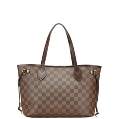 ルイ ヴィトン ダミエ ネヴァーフルPM ハンドバッグ トートバッグ N51109 ブラウン PVC レザー レディース LOUIS VUITTON 【中古】