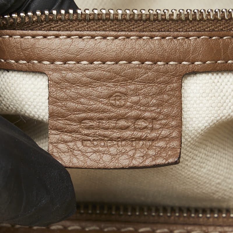 グッチ フローラ ハンドバッグ ミニボストンバッグ 247205 ベージュ ブラウン マルチカラー キャンバス レザー レディース GUCCI 【中古】