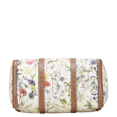 グッチ フローラ ハンドバッグ ミニボストンバッグ 247205 ベージュ ブラウン マルチカラー キャンバス レザー レディース GUCCI 【中古】