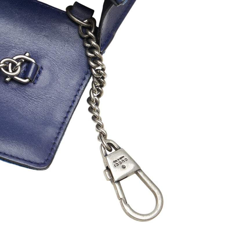 グッチ ディオニュソス チェーン 斜め掛け ショルダーバッグ 476432 ブルー ベロア レディース GUCCI 【中古】