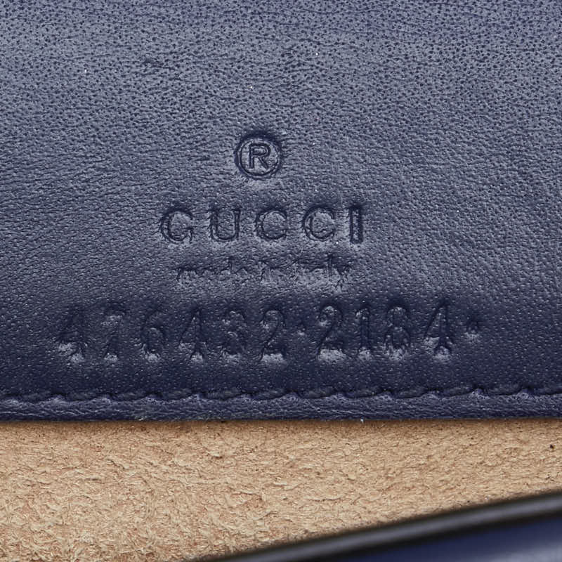 グッチ ディオニュソス チェーン 斜め掛け ショルダーバッグ 476432 ブルー ベロア レディース GUCCI 【中古】