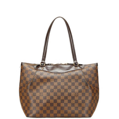 ルイ ヴィトン ダミエ ウェストミンスターGM トートバッグ ショルダーバッグ N41103 ブラウン PVC レザー レディース LOUIS VUITTON 【中古】