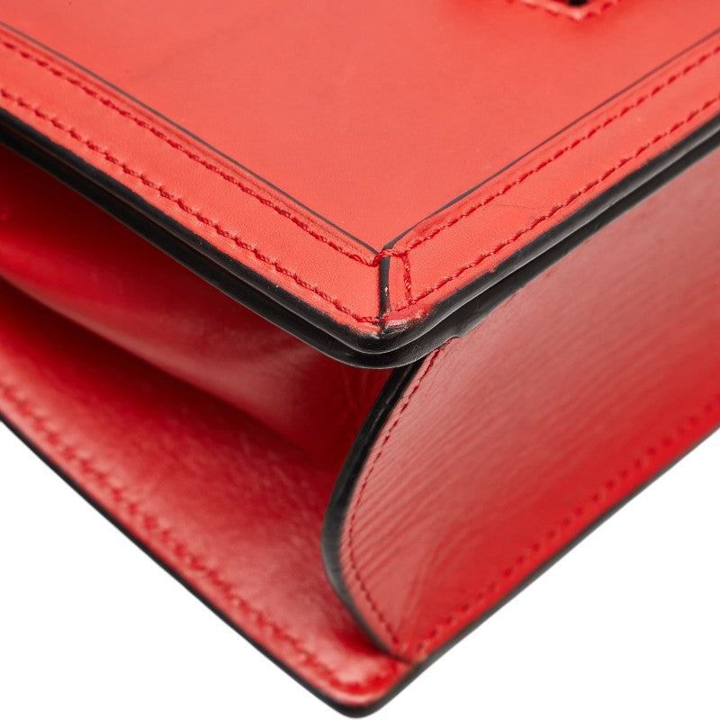 ロエベ バルセロナ 斜め掛け ショルダーバッグ レッド レザー レディース LOEWE 【中古】