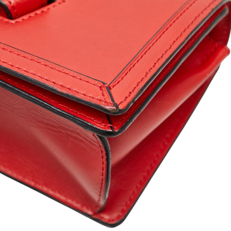ロエベ バルセロナ 斜め掛け ショルダーバッグ レッド レザー レディース LOEWE 【中古】