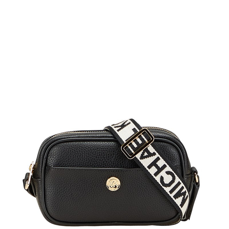 マイケルコース ショルダーバッグ クロスボディ ブラック レザー レディース Michael Kors 【中古】