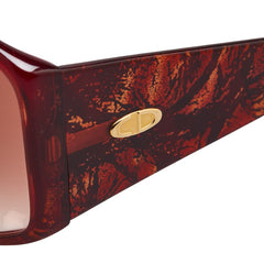 ディオール バタフライ サングラス 2435 レッド系 プラスチック レディース Dior 【中古】