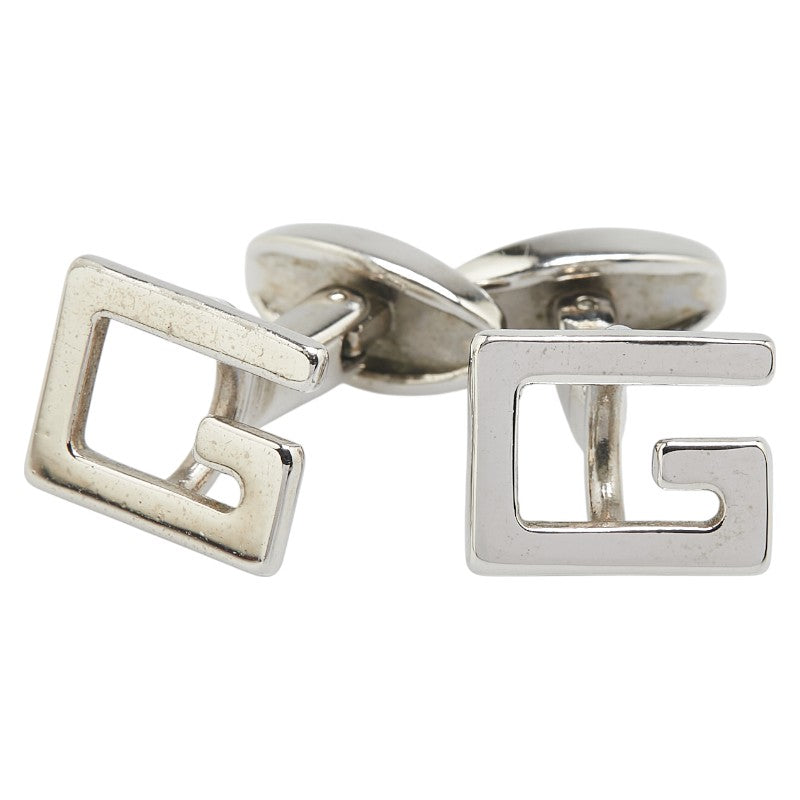 グッチ Gロゴ カフス シルバー メタル メンズ GUCCI 【中古】
