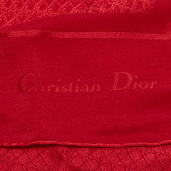 ディオール トロッター スカーフ レッド シルク レディース Dior 【中古】