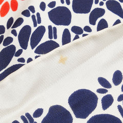 ディオール フラワー 花 モチーフ スカーフ アイボリー マルチカラー シルク レディース Dior 【中古】