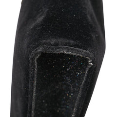 ジミーチュウ ロゴプレート チェーン ワンショルダーバッグ ブラック シルバー ポリエステル レディース JIMMY CHOO 【中古】