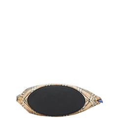 バーバリー ノバチェック ハンドバッグ ベージュ マルチカラー ナイロン レザー レディース BURBERRY 【中古】