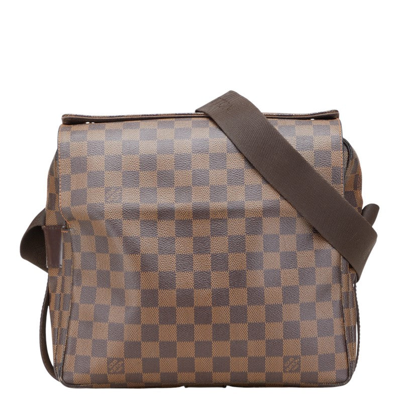 ルイ ヴィトン ダミエ ナヴィグリオ ショルダーバッグ N45255 ブラウン PVC レザー レディース LOUIS VUITTON 【中古】
