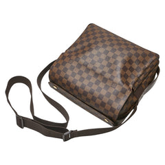 ルイ ヴィトン ダミエ ナヴィグリオ ショルダーバッグ N45255 ブラウン PVC レザー レディース LOUIS VUITTON 【中古】