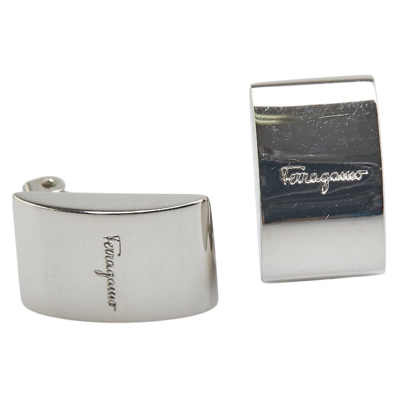 サルヴァトーレフェラガモ ロゴ イヤリング シルバー メタル レディース Salvatore Ferragamo 【中古】