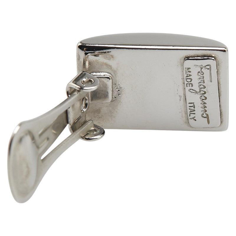 サルヴァトーレフェラガモ ロゴ イヤリング シルバー メタル レディース Salvatore Ferragamo 【中古】