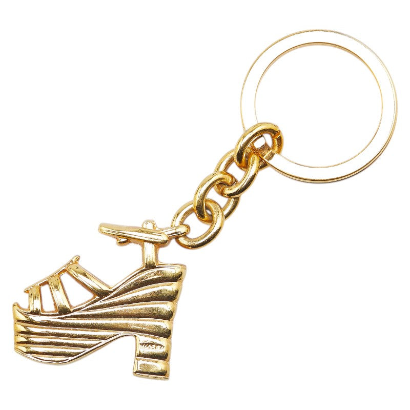 サルヴァトーレフェラガモ サンダル モチーフ チャーム キーホルダー ゴールド メッキ レディース Salvatore Ferragamo 【中古】