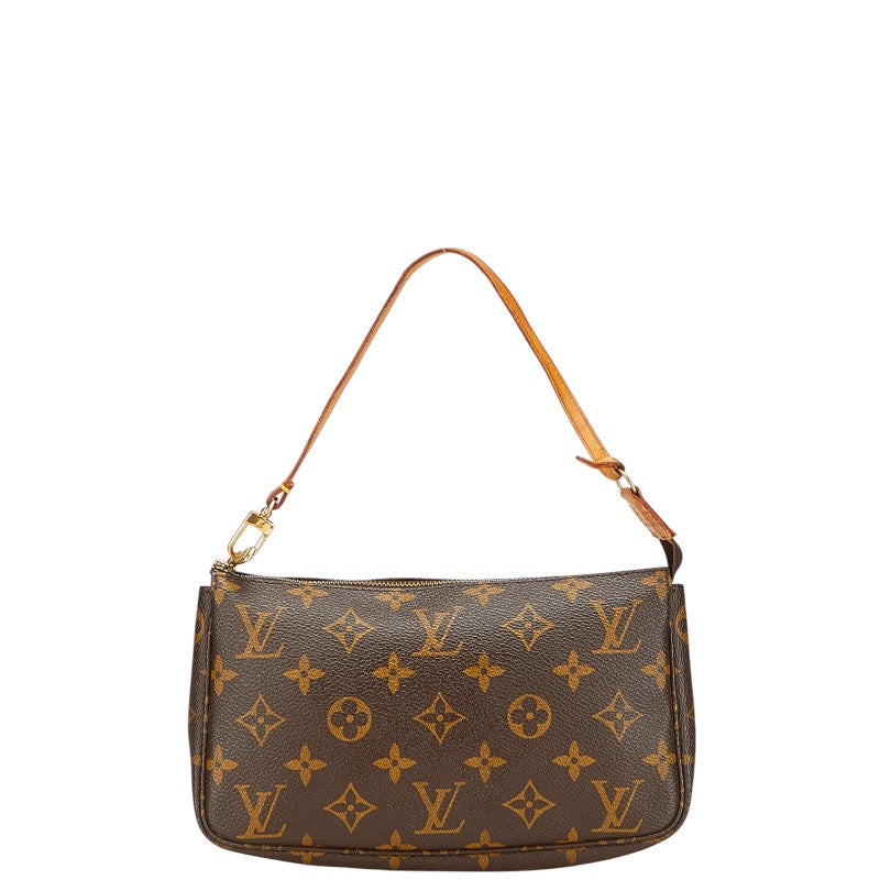 ルイ ヴィトン モノグラム ポシェット アクセソワール ショルダーバッグ M51980 ブラウン PVC レザー レディース LOUIS VUITTON 【中古】