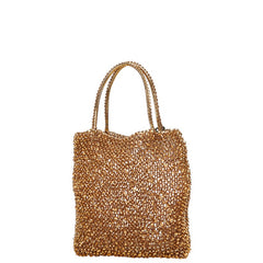 アンテプリマ 花 フラワー モチーフ ワイヤーバッグ ハンドバッグ ブラウン ビニール レディース ANTEPRIMA 【中古】