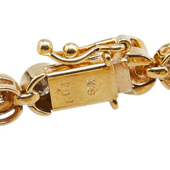 K18YG イエローゴールド ダイヤ2.00ct テニスチェーン ブレスレット レディース 【中古】
