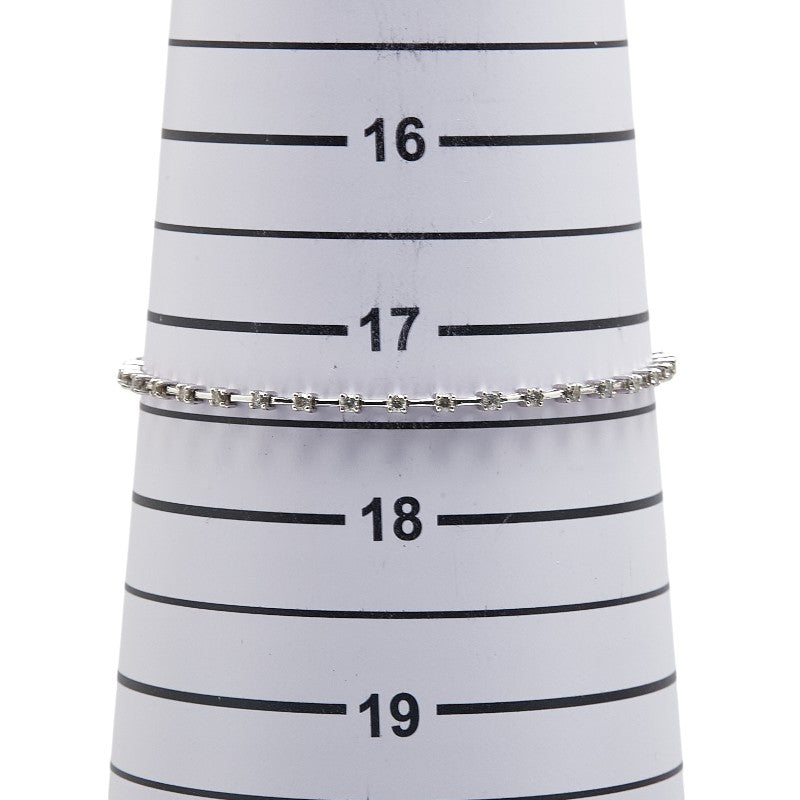 K18WG ホワイトゴールド ダイヤ1.00ct ブレスレット レディース 【中古】